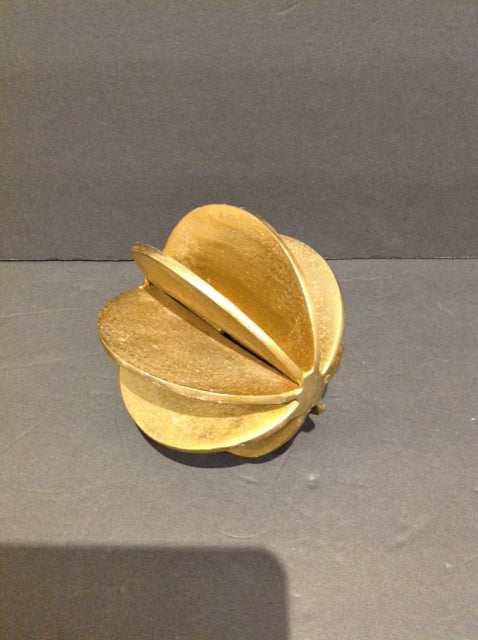 Gold Metal Abstract Table Decor