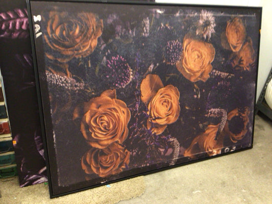 64 3/8" X 44 3/4" Bo Concepts Bouquet Print On Canvas