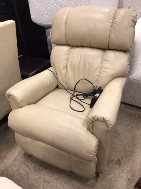 Lazyboy Tan Leather Power Lift Chair