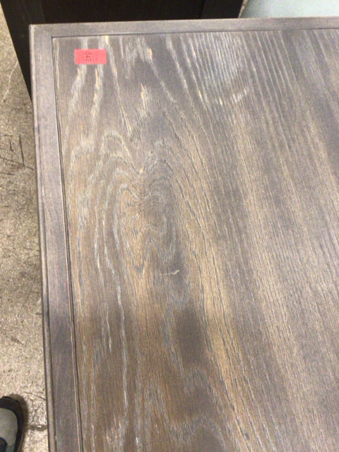 AS-IS 22 1/2" X 16" Bassett Grey One Drawer Wood Nightstand