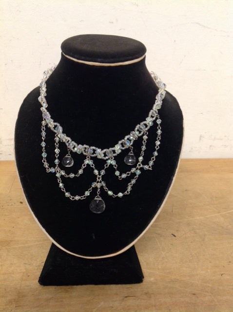 Clear Beaded Choker
