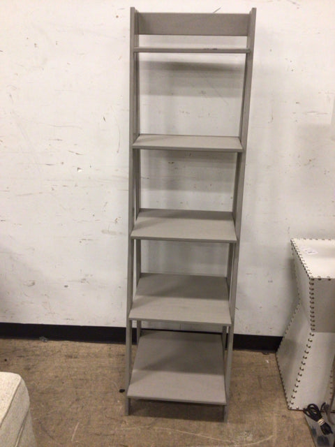 Grey Wood Ladder Shelving