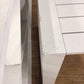 23.50" X 21.12" AS-IS City Furniture Linear2 White Aluminum End Table(Knicks)