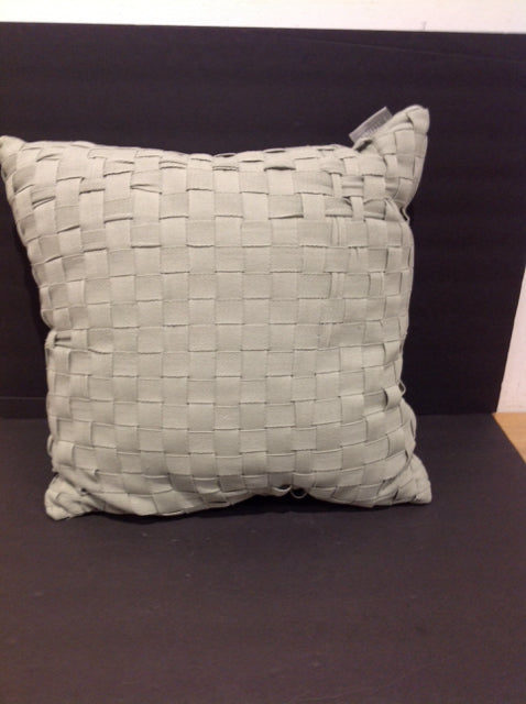 Green Ribbon Weaved Pillow