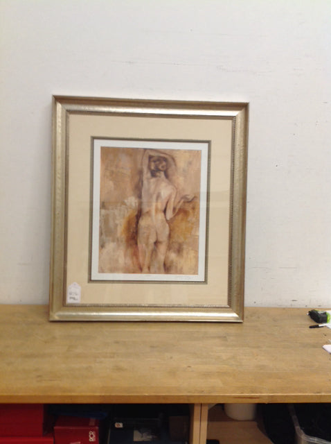 34.5x30 Abstract Woman SN Giclee on Canvas