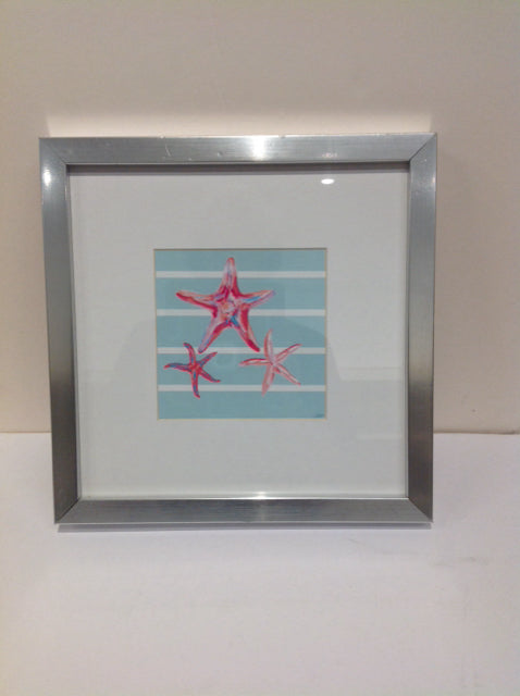 12"Sq Framed Starfish Print