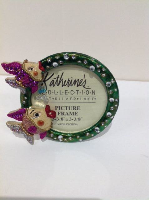 Jeweled Fish & Enamel Picture Frame