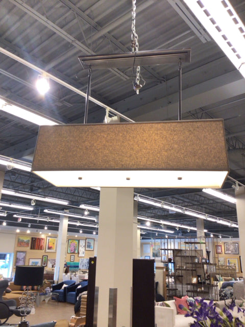 Fabric & Metal Chandelier