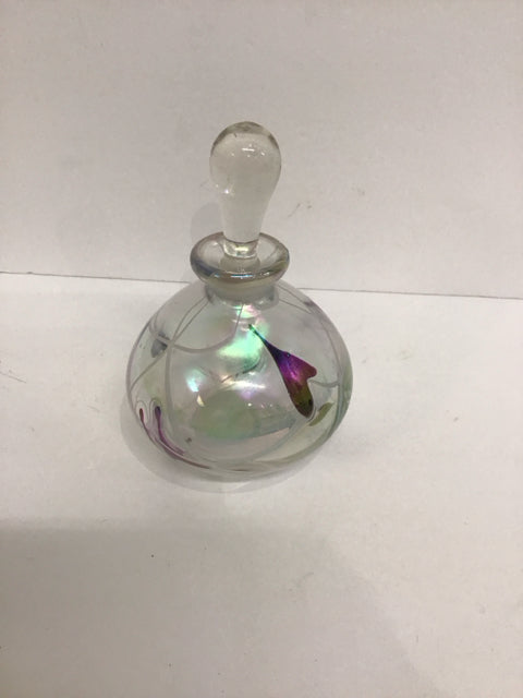 5" Mercury Style Glass Perfume Bottle