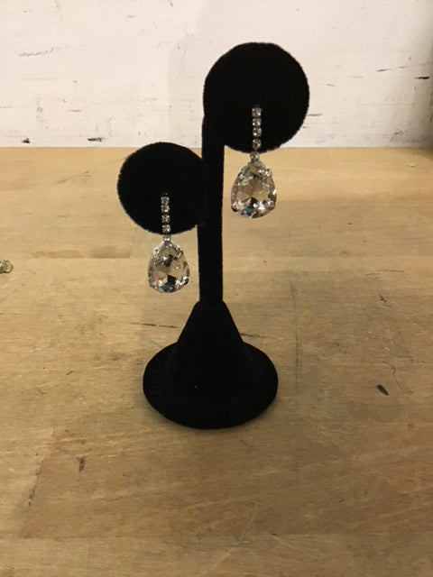 Crystal Tear Drop Earrings