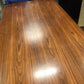 AS-IS Coaster Rectangle Metal & Wood Dining Table(Scratches in Top)