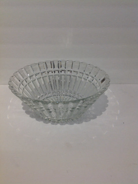 11" Cut Crystal Oval Bowl