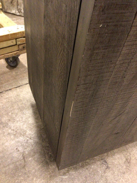 46" X 19" X 89 3/4"AS-IS RH Monterey Closed Cabinet(Knick On Bottom Corner/Side)