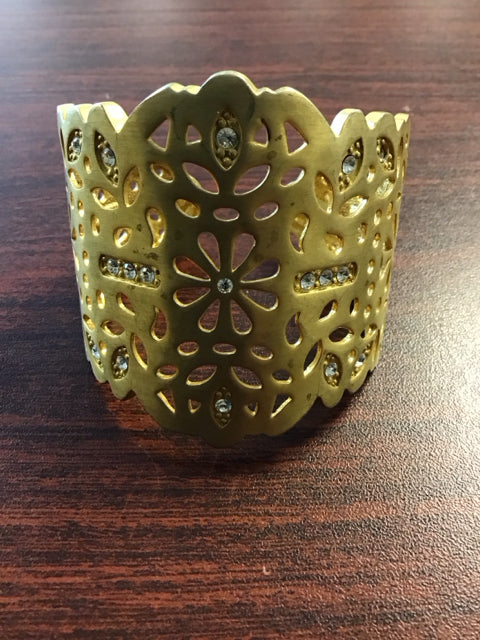 Sheila Fajil Gold & Rhinestone Bracelet