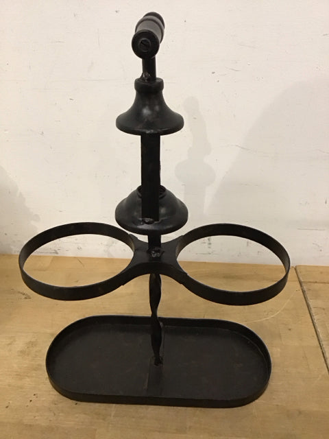 14.5" Metal 2 Bottle Wine Rack