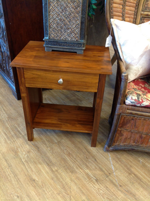 Wood Nightstand w/1 Drawer