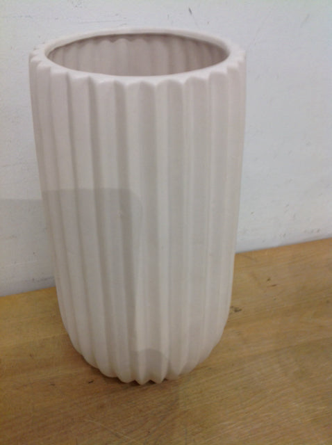 Vase- 12" White Ceramic