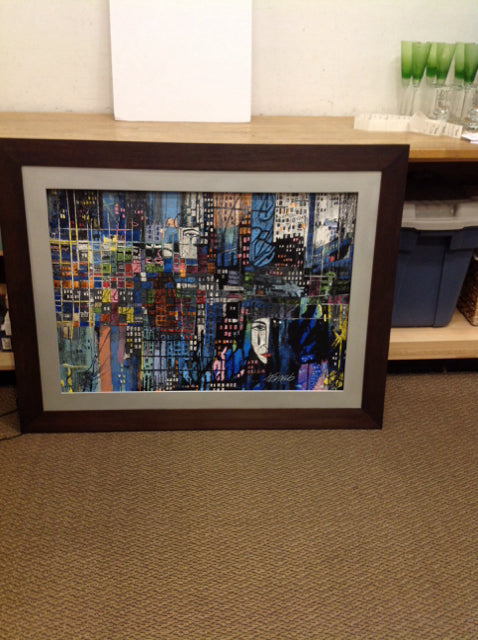 49"x37" Original Tessarolo Abstract Acrylic on Canvas
