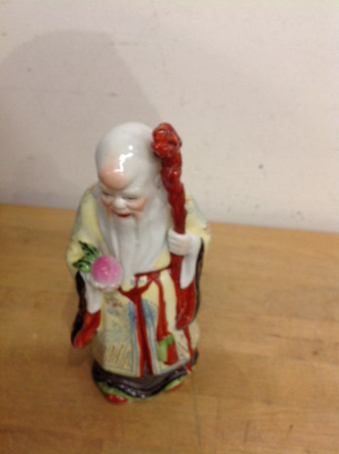 7" Asian Porcelian Man Statue