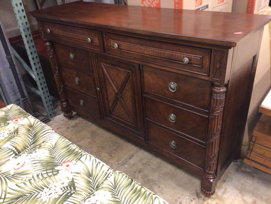 A.R.T Furniture Eight Drawer/One Door TB Style Buffet W/Mirror