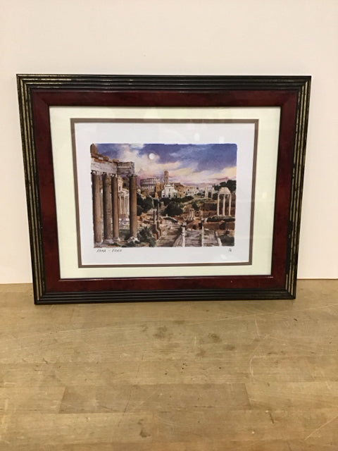 17x14 Framed Roma "Foro" Print
