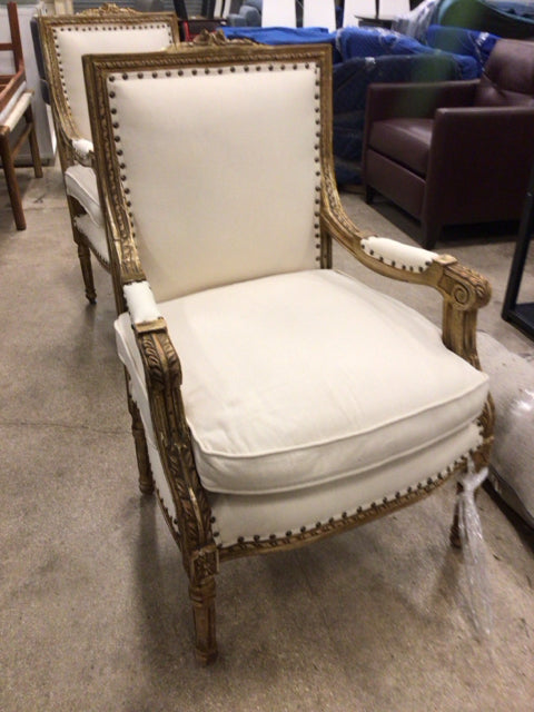 Linen Bergere Chair