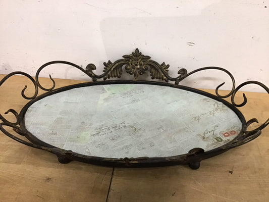 20" Decorative Metal Tray