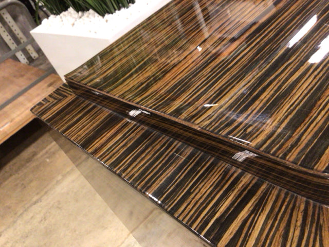 AS-IS Tiger Stripe Lacqured Buffet(Veneer Peeling)