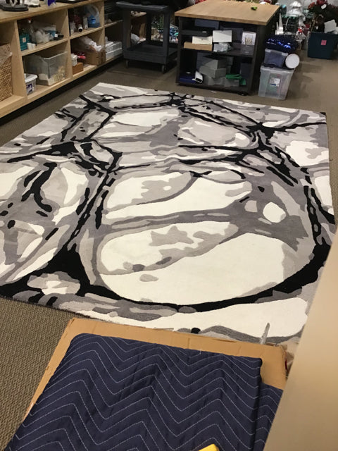 9'x12' Global Views "Eyes of the World" Wool Rug AS-IS Slight Stain