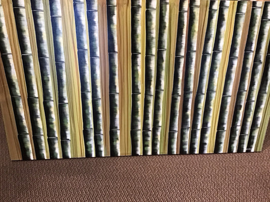 62"x32" Bamboo Art Signed