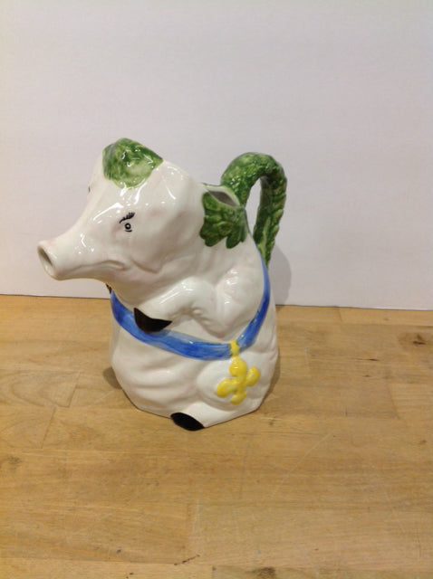 8" Ceramic Pig Pitcher