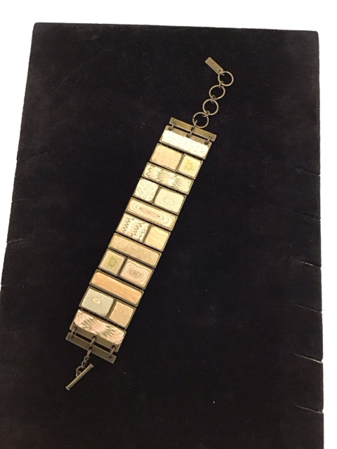 Metal/Polymer Signed Bracelet