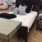 AS-IS Bassett Wood Panel Queen Bed(Chips On Siderails Both)