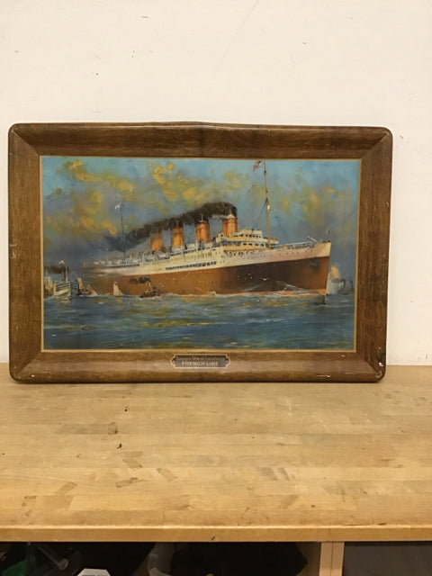 37x25 SS France on Tin AS-IS Shows Wear