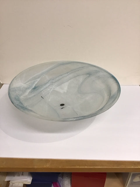 17.5"Rd Muranoesque Glass Bowl