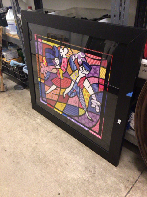 46" X 40" Black Framed Britto Print