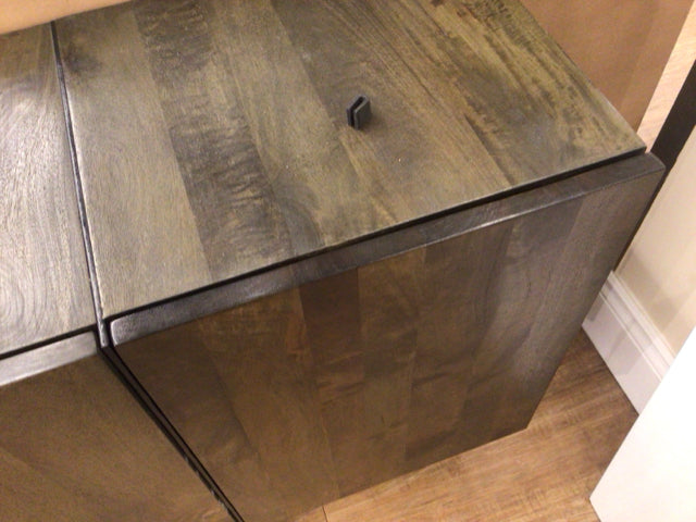 16" X 72" AS-IS Moes Home Furniture Tiburon large Side Board(Knicks/Chips)