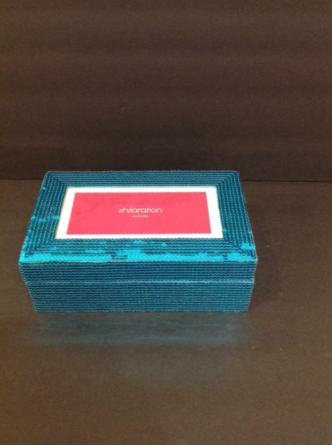9"x5" Blue Sequin Jewelry Box