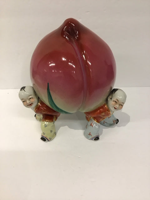 10" Chinese Porcelain Longevity Peach