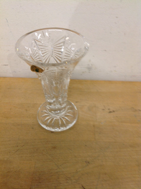 Vase- 6" Waterford Cut Crystal