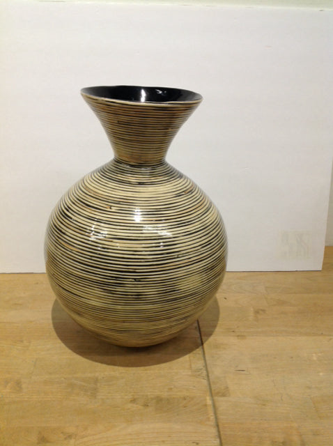 15" Bamboo Striped Vase