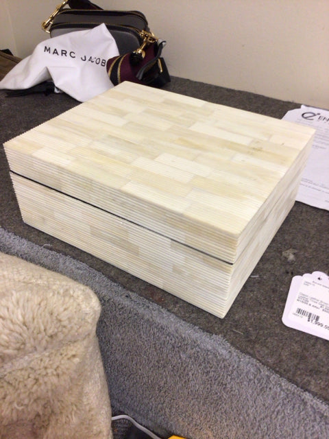 CB2 Maya Bone Box W/Lid