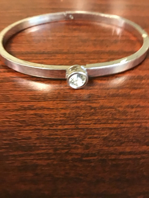 Silvertone CZ Bracelet