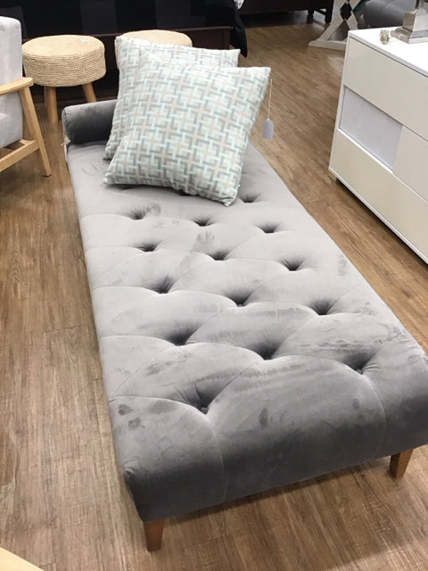 Grey Velvet Day Bed