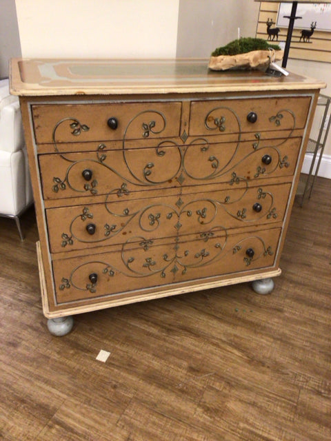 Painted Five Drawer Dresser