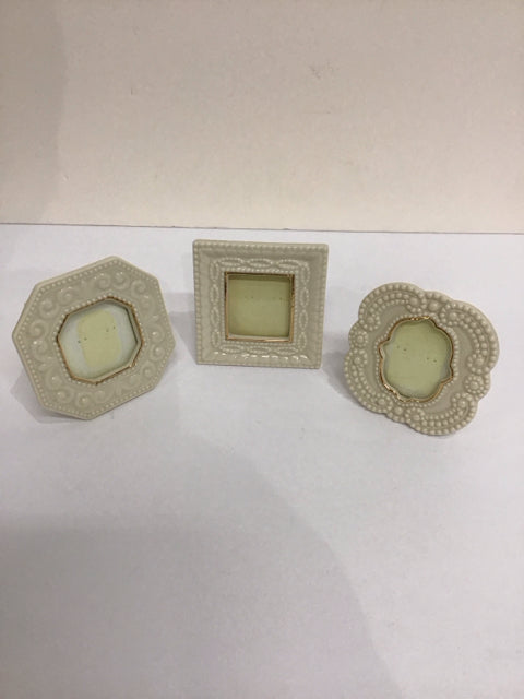 Set/3 Small Lenox Picture Frames