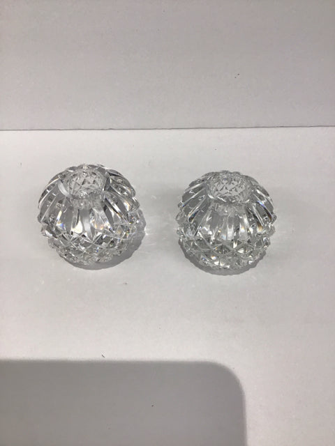 Pair Waterford Crystal Lismore Candle Holders