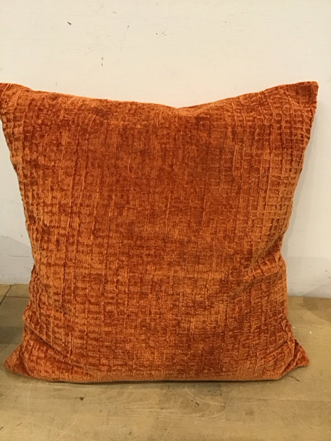 20" Burnt Orange Textured Pillow