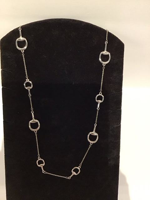 Gucci Style Silver Necklace