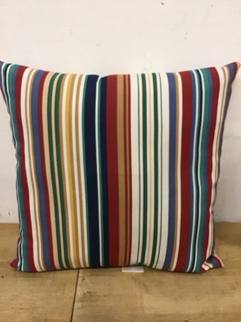 22" Multi Striped Pillow